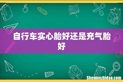 自行车实心胎好还是充气胎好