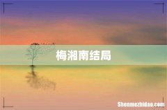 梅湘南结局