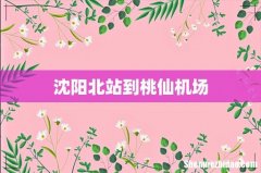 沈阳北站到桃仙机场