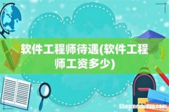 软件工程师工资多少 软件工程师待遇