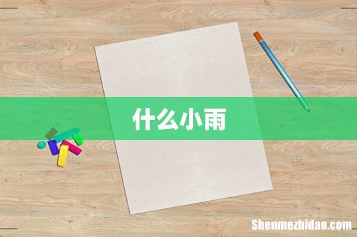 什么小雨