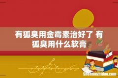 有狐臭用金霉素治好了 有狐臭用什么软膏