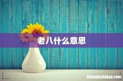 老八什么意思