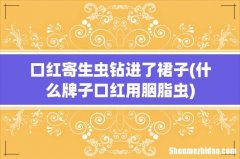 什么牌子口红用胭脂虫 口红寄生虫钻进了裙子