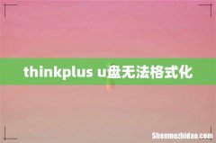 thinkplus u盘无法格式化