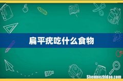 扁平疣吃什么食物