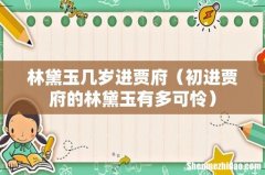 初进贾府的林黛玉有多可怜 林黛玉几岁进贾府