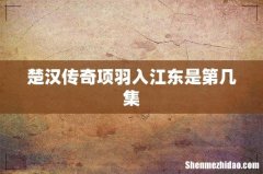 楚汉传奇项羽入江东是第几集