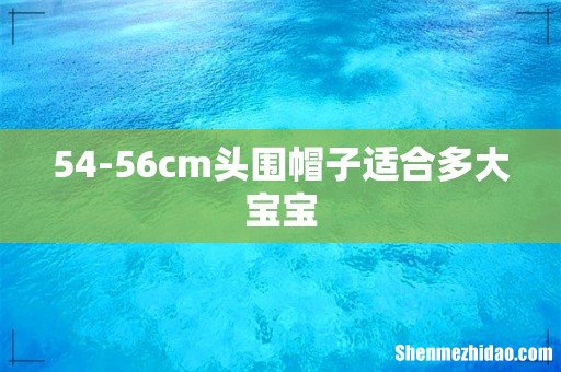 54-56cm头围帽子适合多大宝宝