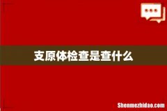 支原体检查是查什么