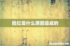 脸红是什么原因造成的