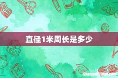 直径1米周长是多少