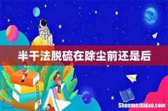 半干法脱硫在除尘前还是后