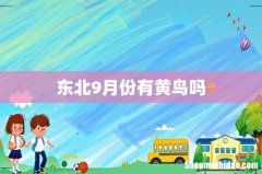 东北9月份有黄鸟吗