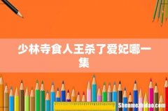 少林寺食人王杀了爱妃哪一集
