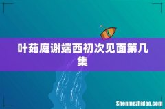 叶茹庭谢端西初次见面第几集