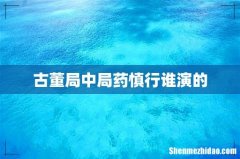 古董局中局药慎行谁演的