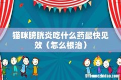怎么根治 猫咪膀胱炎吃什么药最快见效