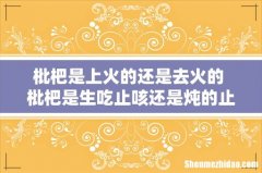 枇杷是上火的还是去火的 枇杷是生吃止咳还是炖的止咳