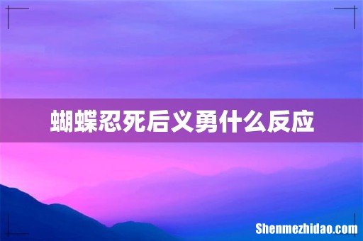 蝴蝶忍死后义勇什么反应