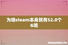 为啥steam本身就有52.8个G呢