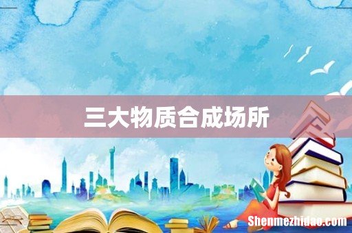 三大物质合成场所