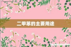 二甲苯的主要用途