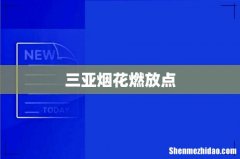 三亚烟花燃放点
