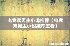 电竞双男主小说推荐王者 电竞双男主小说推荐