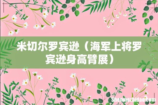 海军上将罗宾逊身高臂展 米切尔罗宾逊