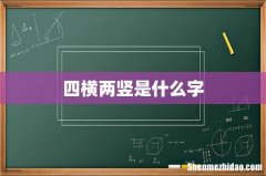 四横两竖是什么字