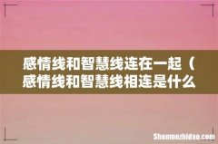 感情线和智慧线相连是什么意思 感情线和智慧线连在一起