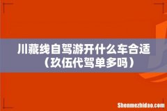 玖伍代驾单多吗 川藏线自驾游开什么车合适
