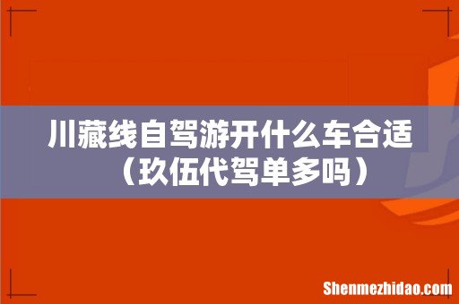 玖伍代驾单多吗 川藏线自驾游开什么车合适