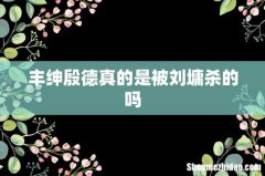 丰绅殷德真的是被刘墉杀的吗