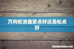 万向轮波盘紧点好还是松点好