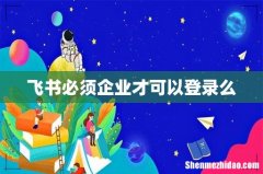 飞书必须企业才可以登录么