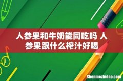 人参果和牛奶能同吃吗 人参果跟什么榨汁好喝