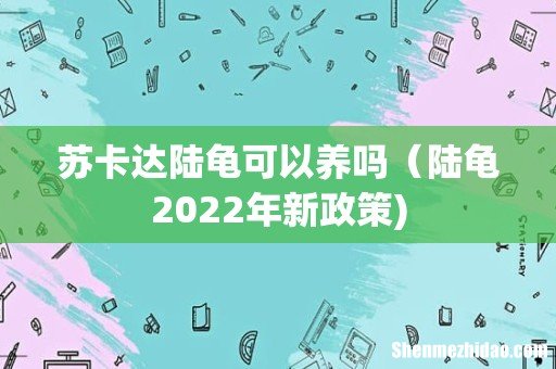 苏卡达陆龟可以养吗（陆龟2022年新政策)