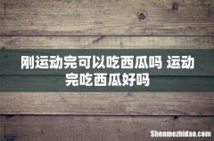 刚运动完可以吃西瓜吗 运动完吃西瓜好吗
