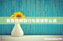 我喜欢骑自行车英语怎么说