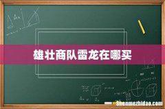 雄壮商队雷龙在哪买