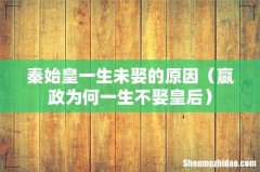 嬴政为何一生不娶皇后 秦始皇一生未娶的原因