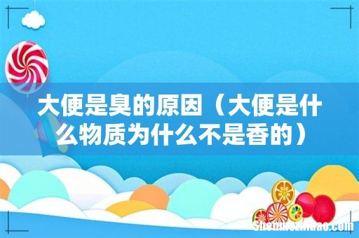 大便是什么物质为什么不是香的 大便是臭的原因