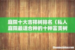 私人庭院最适合种的十种富贵树 庭院十大吉祥树排名