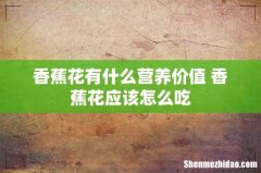 香蕉花有什么营养价值 香蕉花应该怎么吃