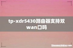 tp-xdr5430路由器支持双wan口吗