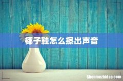 椰子鞋怎么擦出声音
