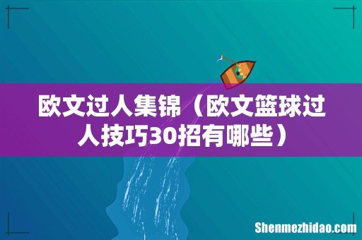 欧文篮球过人技巧30招有哪些 欧文过人集锦