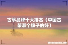 中国古筝哪个牌子的好 古筝品牌十大排名